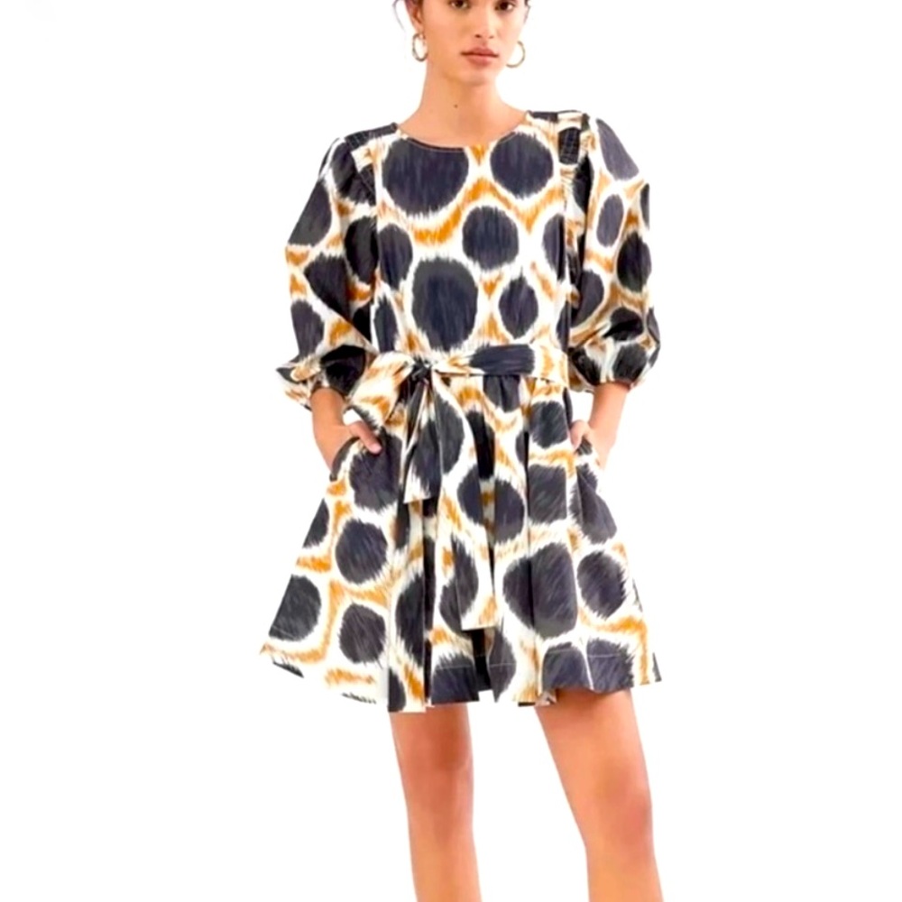 Maeve by Anthropologie Destin Poplin Mini Dress XS